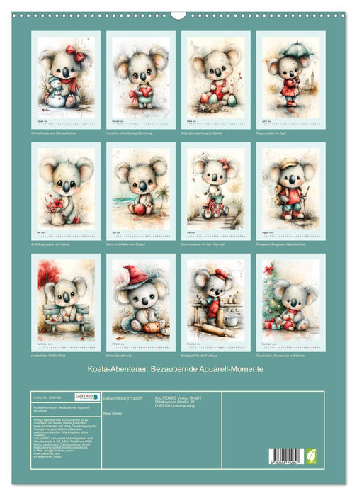 Koala-Abenteuer. Bezaubernde Aquarell-Momente (CALVENDO Wandkalender 2026)