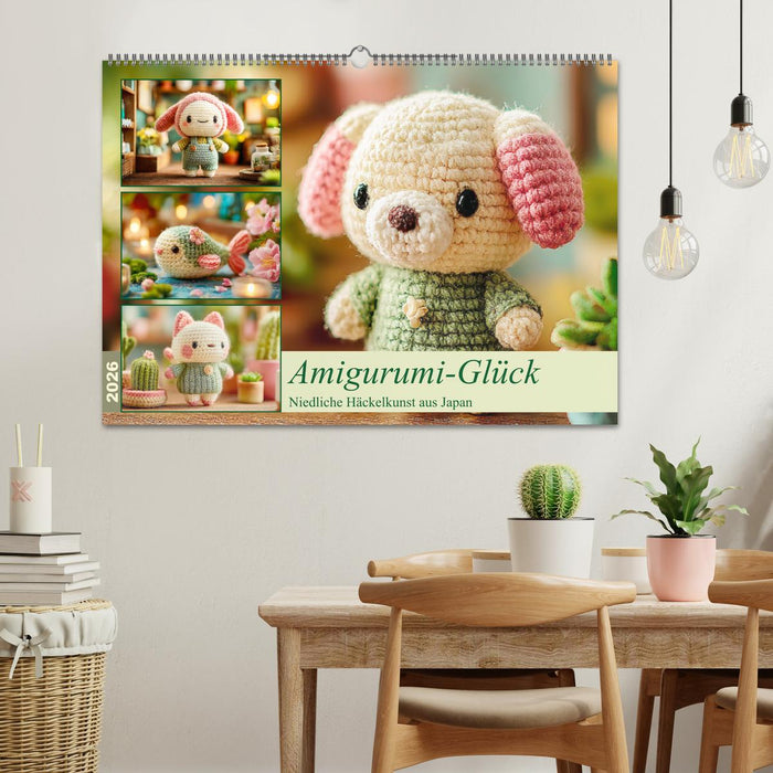 Amigurumi-Glück. Niedliche Häckelkunst aus Japan (CALVENDO Wandkalender 2026)