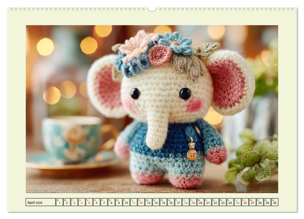 Amigurumi-Glück. Niedliche Häckelkunst aus Japan (CALVENDO Wandkalender 2026)