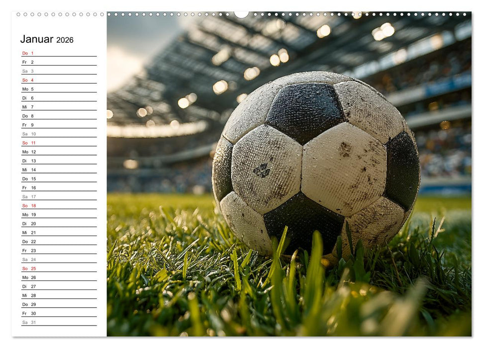 Fußball Kalender - Das Spiel unseres Lebens (CALVENDO Wandkalender 2026)