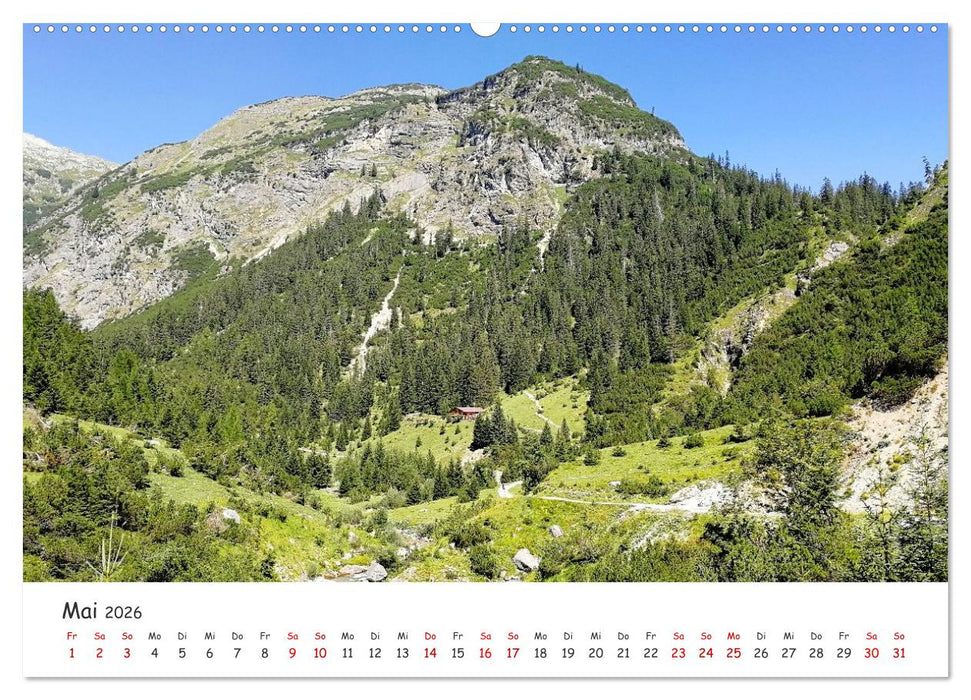 Über die Alpen - Auf dem E5 von Oberstdorf nach Meran (CALVENDO Premium Wandkalender 2026)