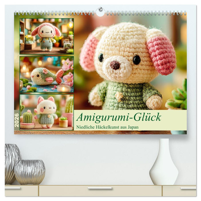 Amigurumi-Glück. Niedliche Häckelkunst aus Japan (CALVENDO Premium Wandkalender 2026)