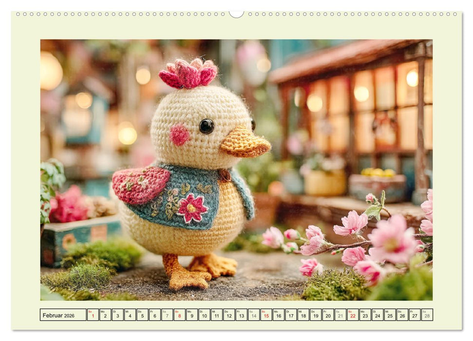Amigurumi-Glück. Niedliche Häckelkunst aus Japan (CALVENDO Premium Wandkalender 2026)