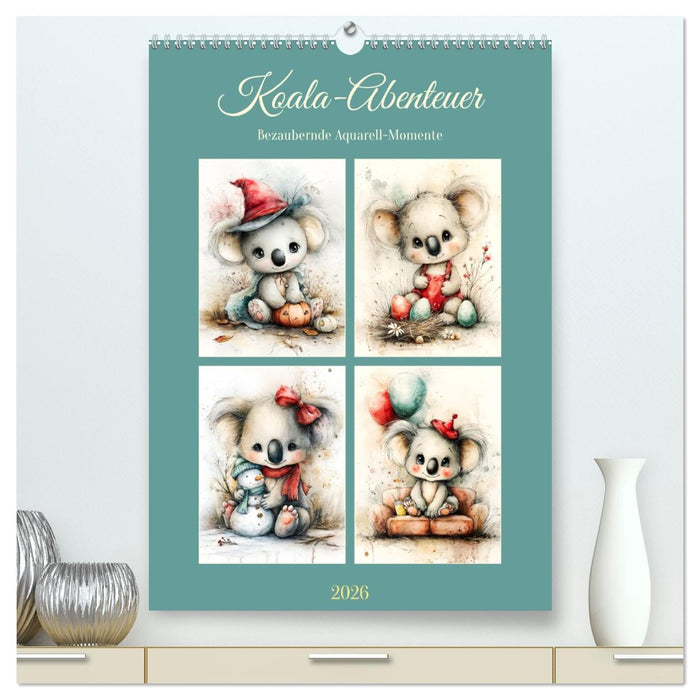 Koala-Abenteuer. Bezaubernde Aquarell-Momente (CALVENDO Premium Wandkalender 2026)