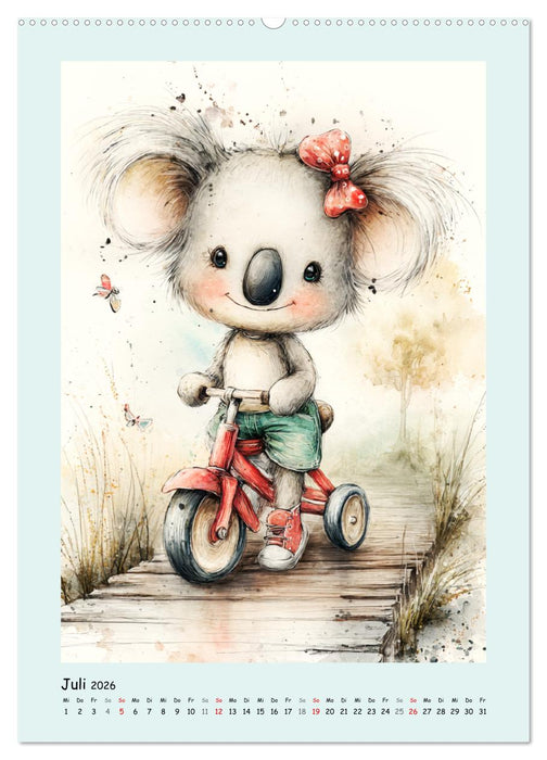 Koala-Abenteuer. Bezaubernde Aquarell-Momente (CALVENDO Premium Wandkalender 2026)