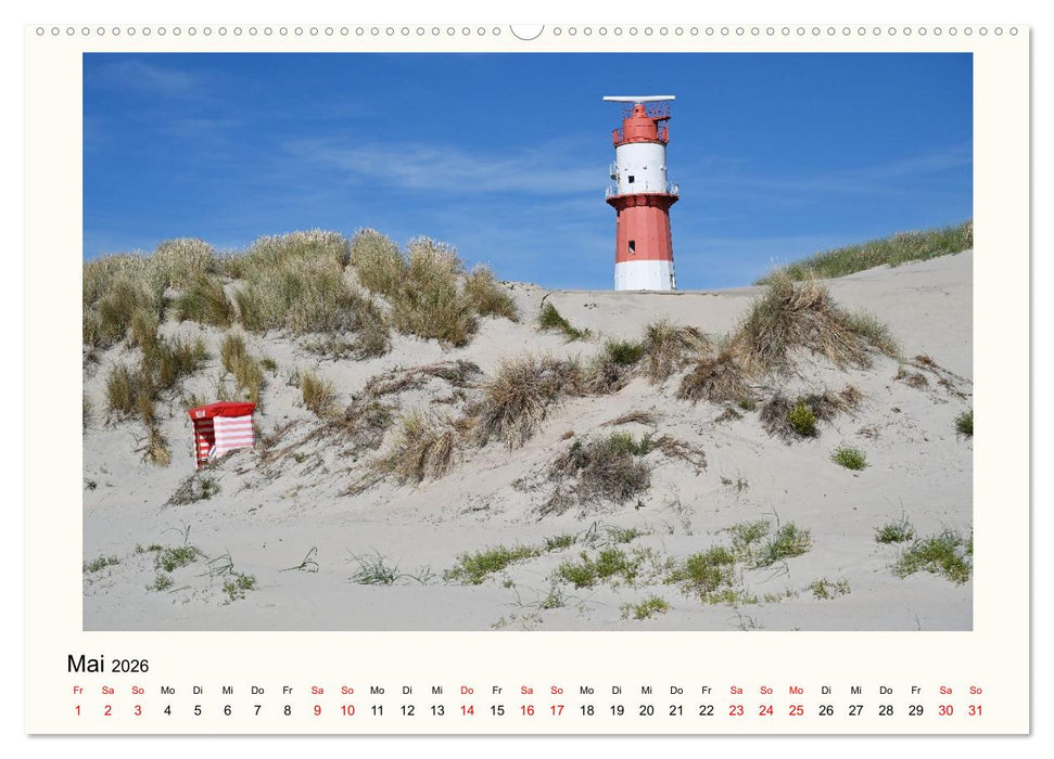 Borkum - Ruhig inmitten der Wogen (CALVENDO Wandkalender 2026)