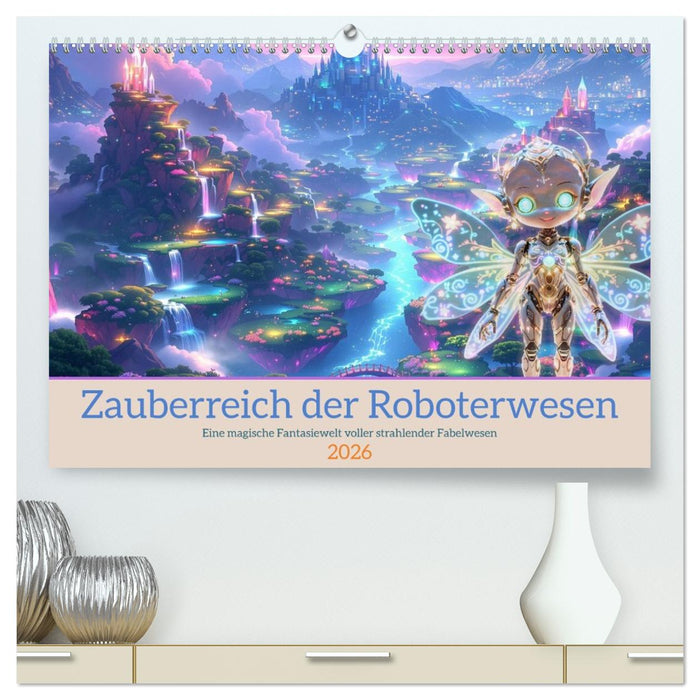 Zauberreich der Roboterwesen (CALVENDO Premium Wandkalender 2026)