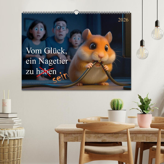 Vom Glück, ein Nagetier zu sein (CALVENDO Wandkalender 2026)
