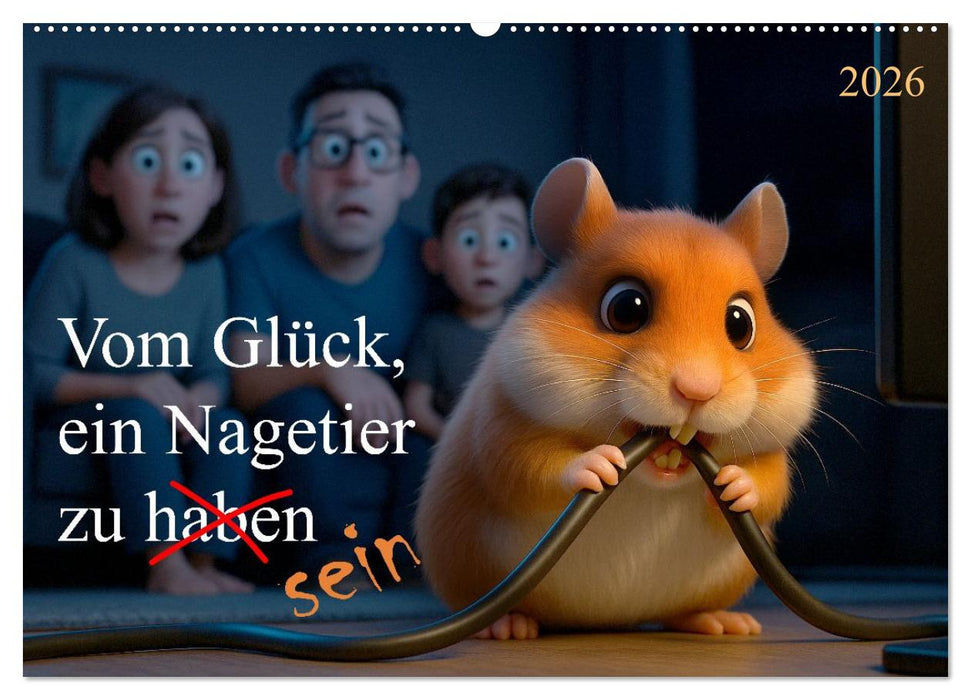 Vom Glück, ein Nagetier zu sein (CALVENDO Wandkalender 2026)