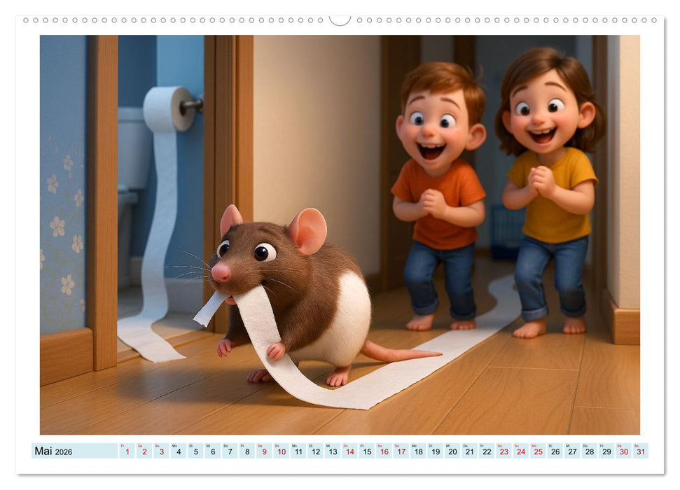 Vom Glück, ein Nagetier zu sein (CALVENDO Wandkalender 2026)
