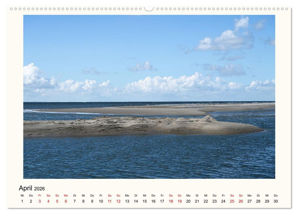 Borkum - Ruhig inmitten der Wogen (CALVENDO Premium Wandkalender 2026)