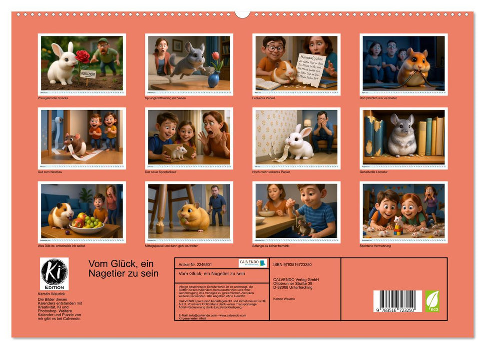 Vom Glück, ein Nagetier zu sein (CALVENDO Premium Wandkalender 2026)