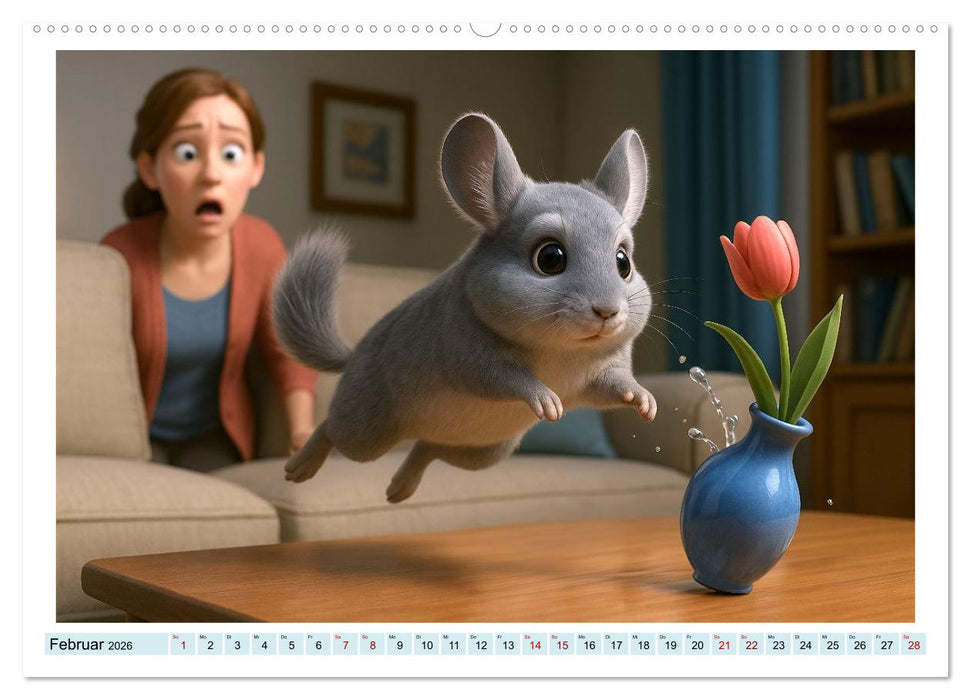 Vom Glück, ein Nagetier zu sein (CALVENDO Premium Wandkalender 2026)