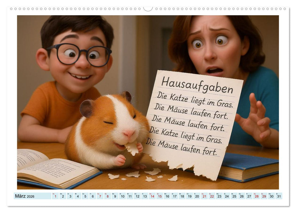 Vom Glück, ein Nagetier zu sein (CALVENDO Premium Wandkalender 2026)