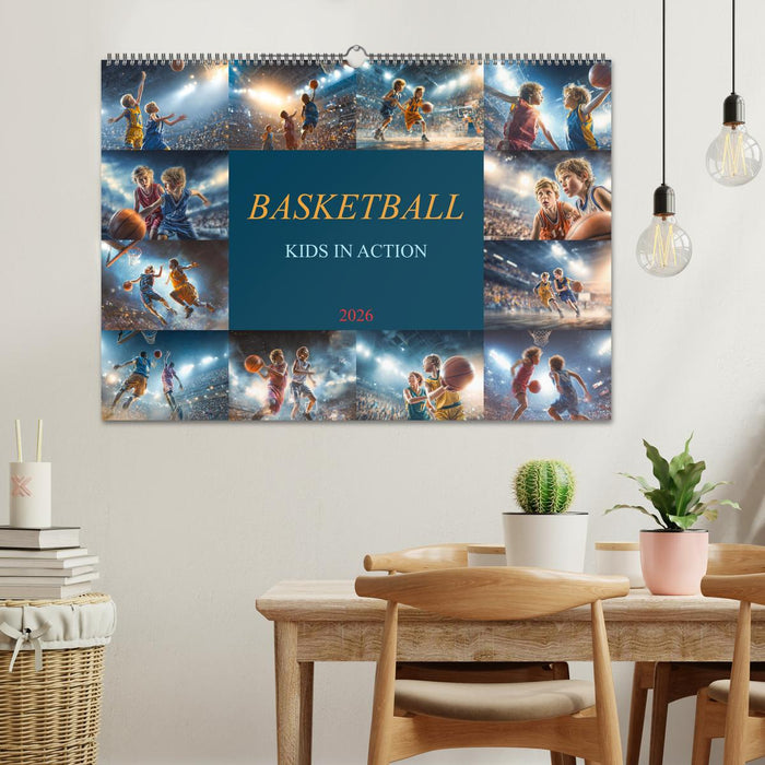 Basketball - Kids in Action (CALVENDO Wandkalender 2026)