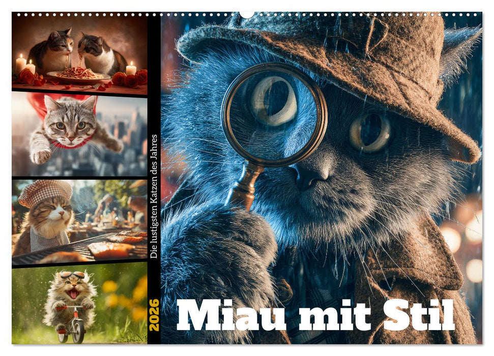 Miau mit Stil (CALVENDO Wandkalender 2026)