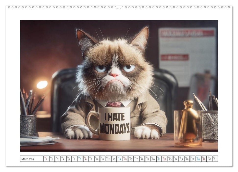 Miau mit Stil (CALVENDO Wandkalender 2026)