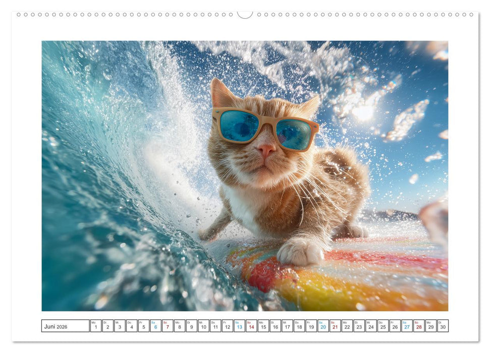 Miau mit Stil (CALVENDO Premium Wandkalender 2026)