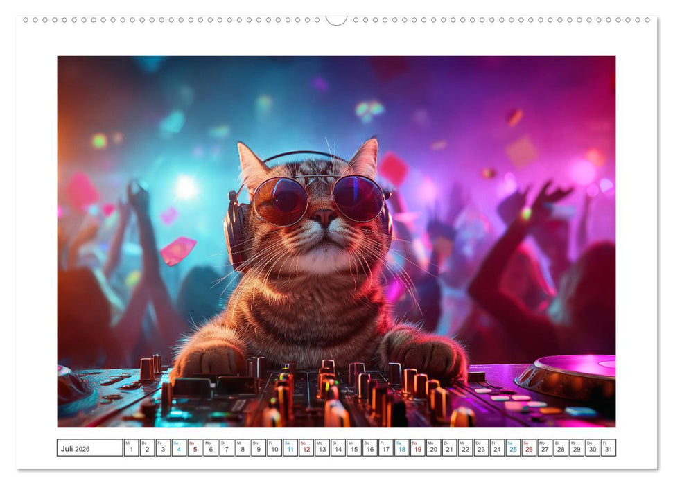 Miau mit Stil (CALVENDO Premium Wandkalender 2026)