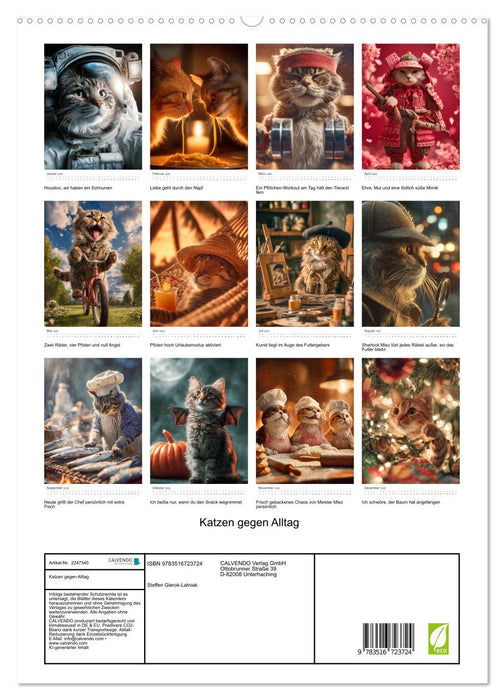 Katzen gegen Alltag (CALVENDO Premium Wandkalender 2026)