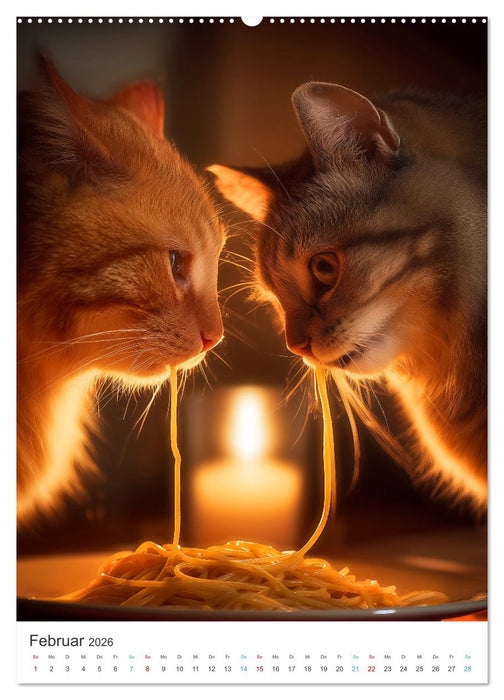 Katzen gegen Alltag (CALVENDO Premium Wandkalender 2026)