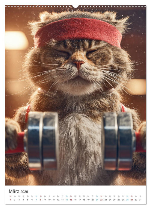 Katzen gegen Alltag (CALVENDO Premium Wandkalender 2026)