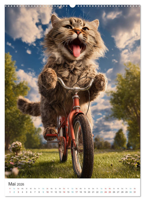 Katzen gegen Alltag (CALVENDO Premium Wandkalender 2026)