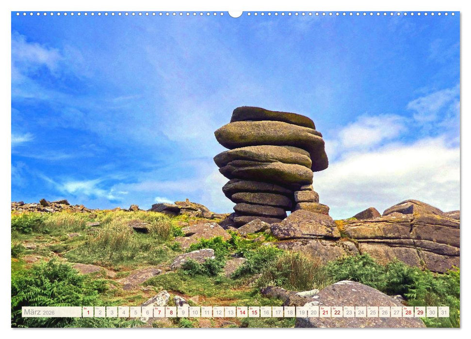 Südengland - Mystische Steinkreise und Dartmoor (CALVENDO Premium Wandkalender 2026)
