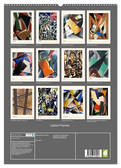 Ljubow Popowa (CALVENDO Premium Wandkalender 2026)