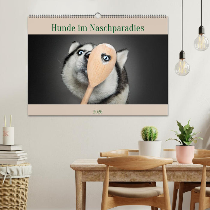 Hunde im Naschparadies (CALVENDO Wandkalender 2026)