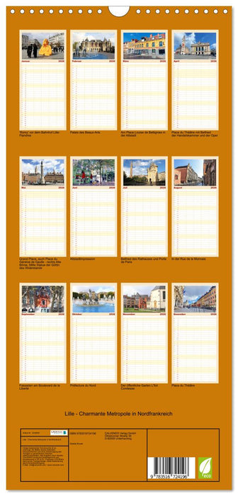 Lille - Charmante Metropole in Nordfrankreich (CALVENDO Familienplaner 2026)