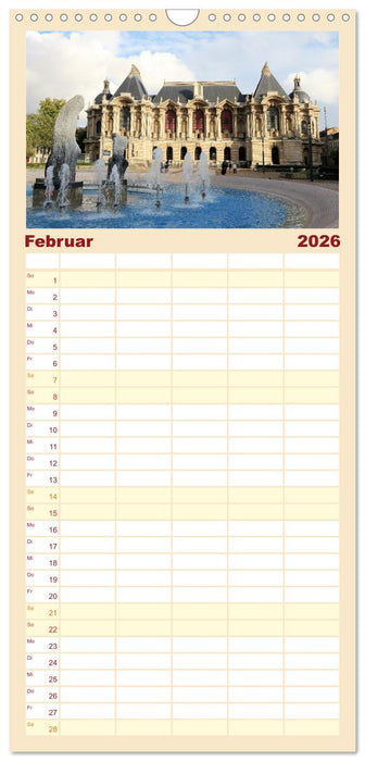 Lille - Charmante Metropole in Nordfrankreich (CALVENDO Familienplaner 2026)