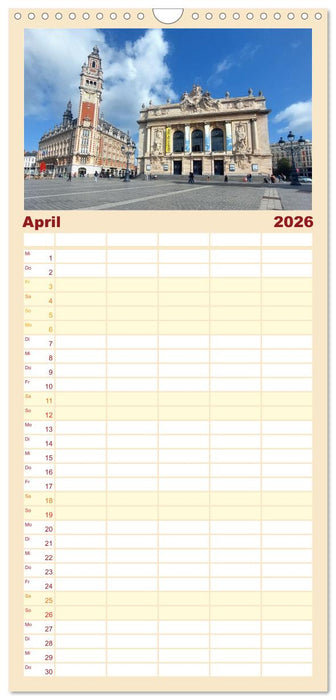 Lille - Charmante Metropole in Nordfrankreich (CALVENDO Familienplaner 2026)