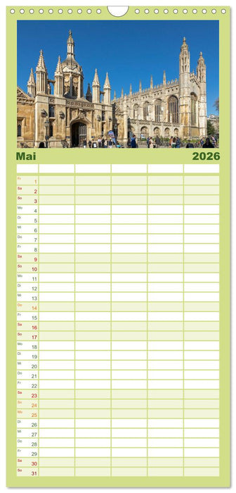 Sehenswertes in Oxford und Cambridge (CALVENDO Familienplaner 2026)
