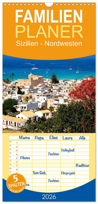 Sizilien - Nordwesten (CALVENDO Familienplaner 2026)