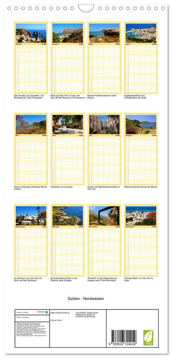 Sizilien - Nordwesten (CALVENDO Familienplaner 2026)