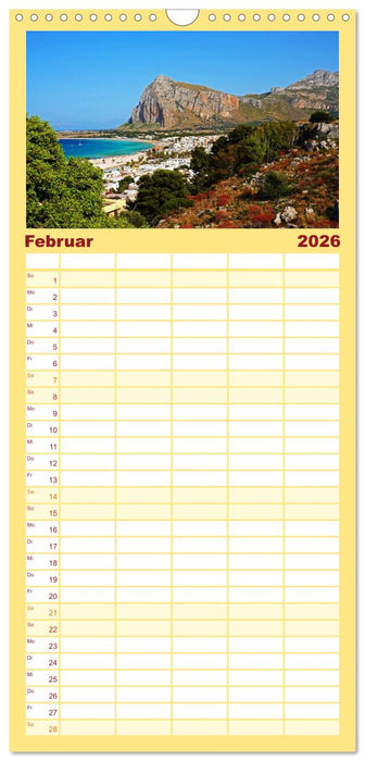 Sizilien - Nordwesten (CALVENDO Familienplaner 2026)