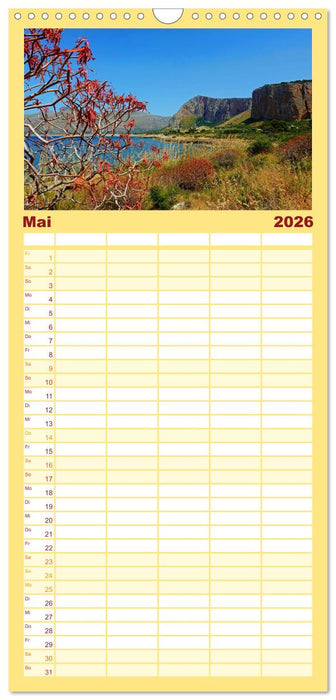 Sizilien - Nordwesten (CALVENDO Familienplaner 2026)