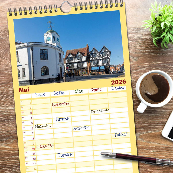 Stratford upon Avon - Shakespeare-Stadt (CALVENDO Familienplaner 2026)