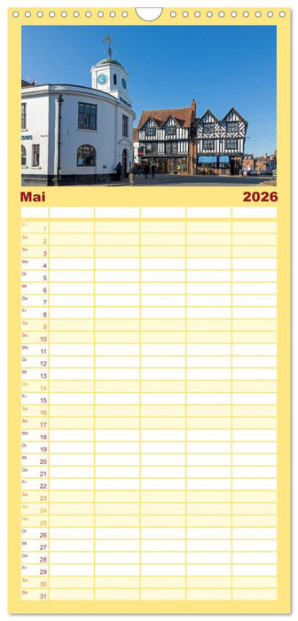 Stratford upon Avon - Shakespeare-Stadt (CALVENDO Familienplaner 2026)