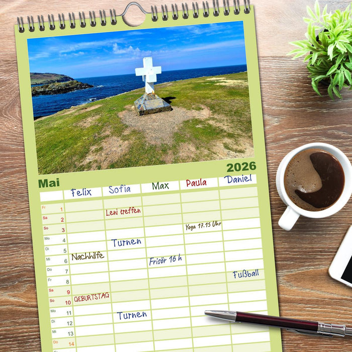 Isle of Man (CALVENDO Familienplaner 2026)