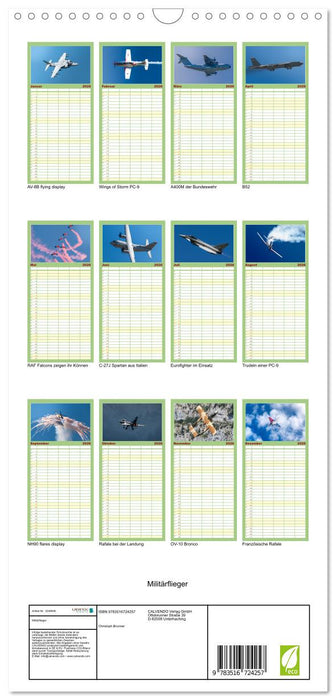 Militärflieger (CALVENDO Familienplaner 2026)