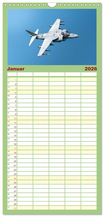 Militärflieger (CALVENDO Familienplaner 2026)