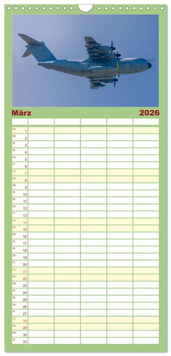 Militärflieger (CALVENDO Familienplaner 2026)