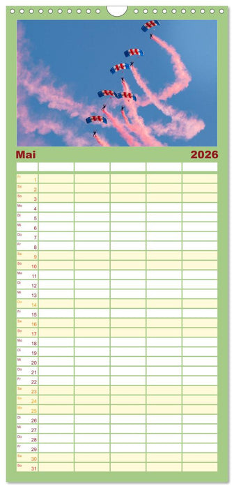 Militärflieger (CALVENDO Familienplaner 2026)