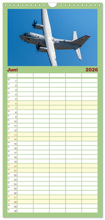 Militärflieger (CALVENDO Familienplaner 2026)