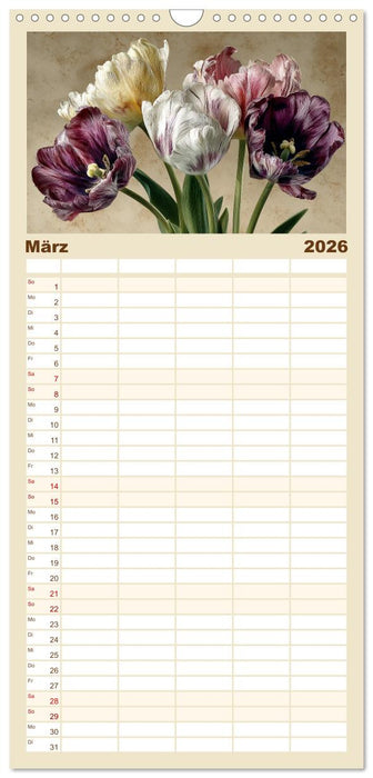 Florale Meisterwerke (CALVENDO Familienplaner 2026)