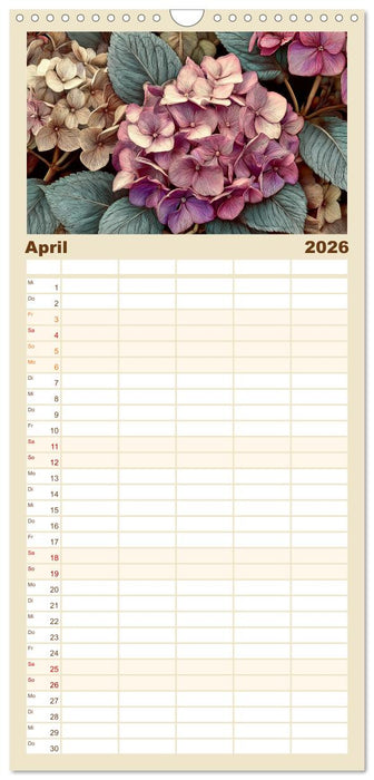 Florale Meisterwerke (CALVENDO Familienplaner 2026)