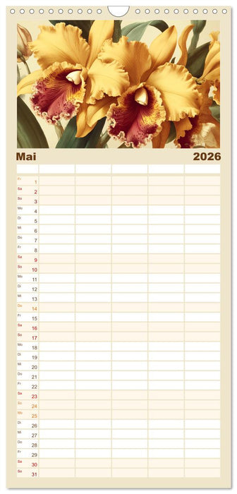 Florale Meisterwerke (CALVENDO Familienplaner 2026)