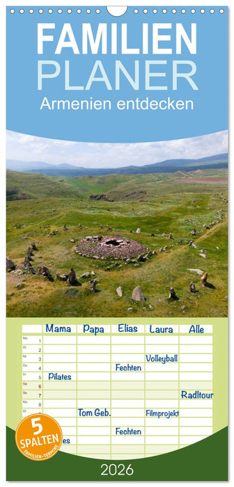 Armenien entdecken (CALVENDO Familienplaner 2026)